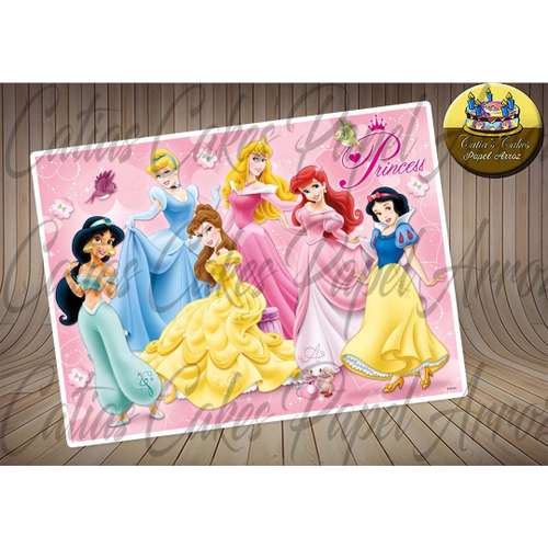 Princesas Disney M05 - Papel De Arroz Para Bolo Comestível