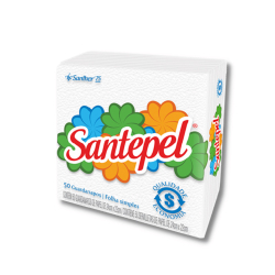 Guardanapo de Papel Folha Simples 24 X 22cm Pacote com 50 Unidades Santepel Menor preço em Guardanapo de Papel Folha Simples 24 X 22cm Pacote com 50 Unidades Santepel