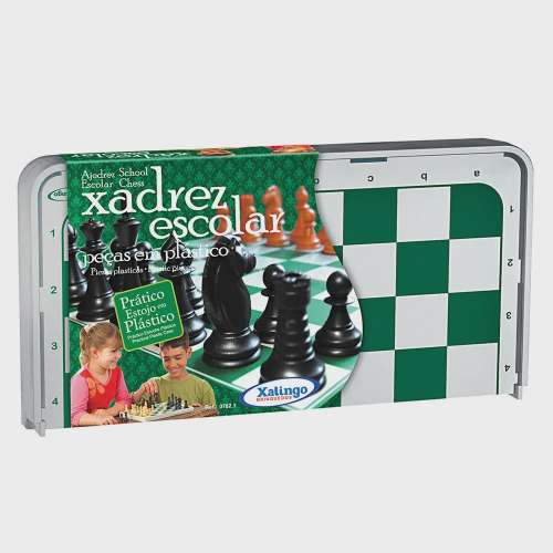 Mini Jogo De Xadrez Escolar Dobrável Para 2 Pessoas 20X20Cm em Promoção na  Americanas