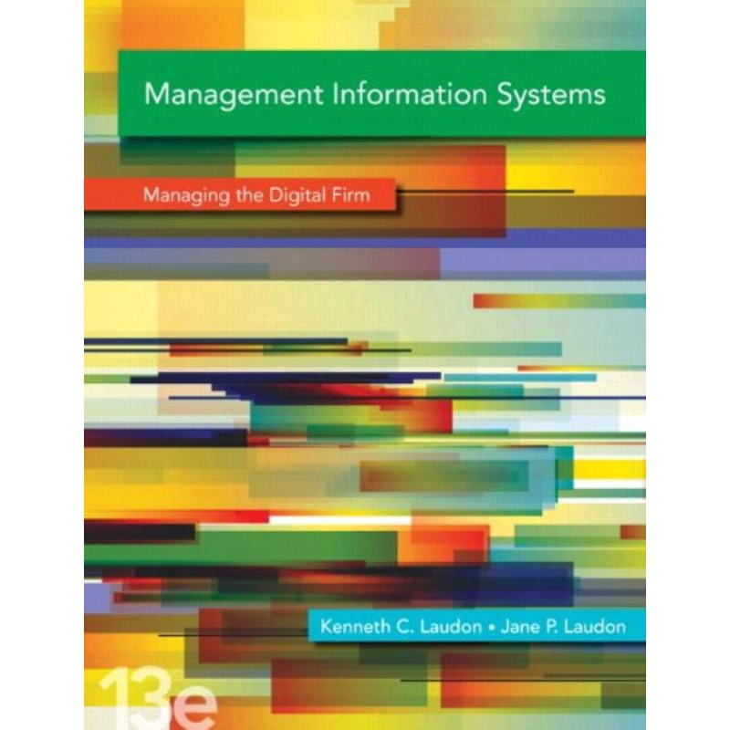 Management Information Systems - 13Th Ed No Shoptime