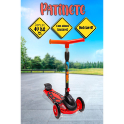 Patinete Radical Infantil Dobrável Com 3 Rodas 40kg é boa?