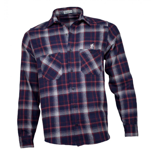 Camisa xadrez hot sale flanela vermelha