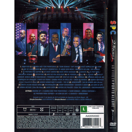 Dvd Só Pra Contrariar - Spc 25 Anos Ao Vivo Em Porto Alegre em Promoção na  Americanas