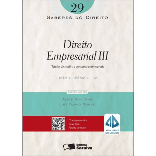 Livro - Direito Empresarial III: Títulos De Crédito E Contratos ...