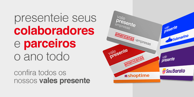 saiba mais sobre seu vale-presente na Americanas Empresas