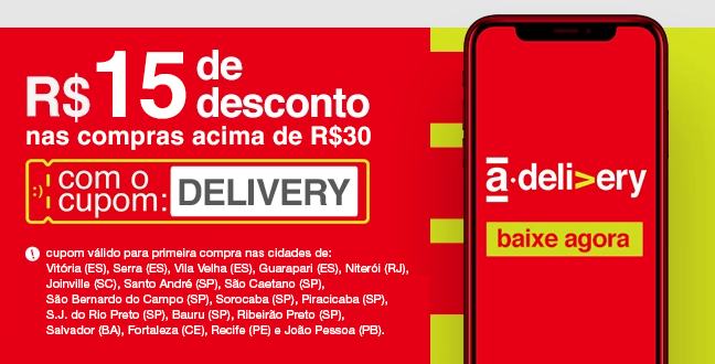 Tudo sobre delivery em poucos minutos? relaxa, na americanas você acha :)  na Americanas