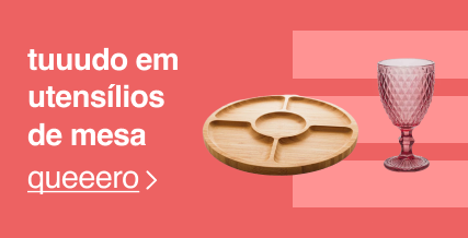 tuuudo em utensílios de mesa