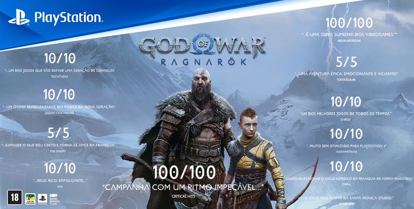 God of War Ragnarok para PS4 Edição de Lançamento - TH Games Eletrônicos e  Celulares