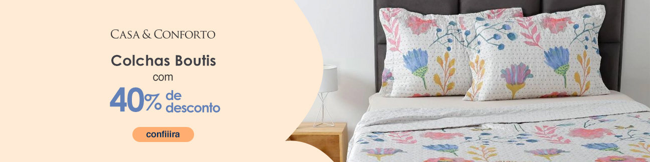 Colchas Boutis com 40% de desconto!