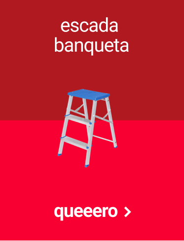 escada de alumínio banqueta